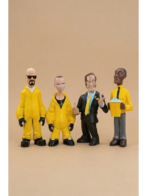 Saul Goodman | Walter White | Jesse Pinkman | Gustavo Fring 4"lü Figür