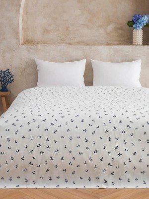 LC Waikiki Karışık Çapa Desenli Çift Kişilik Pike  (S6)