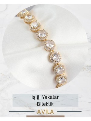 Vıp Daire Baget Işıltı Kadın Bileklik