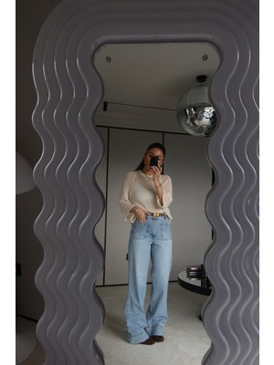 Özge Özgenç Cep Detaylı Yıkamalı Jean