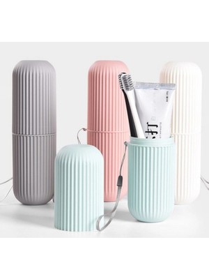 Seyahat Tipi Diş Macunu ve Fırçası Kabı 4 - 1 Adet Stokta Olan Renk Gönderilir