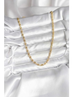 14K Gold Renk Kaplama Zincir Model cm Kadın Kolye