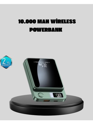 Store Mania Ieg™ Magsafe Powerbank 22.5W Hızlı Şarjlı ve Kompakt Kablosuz Şarj Cihazı