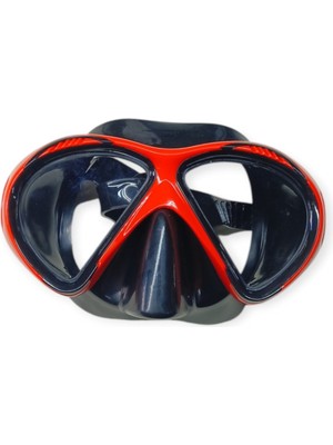 isiltikidsmoda Star Diving Dalış Maskesi ve Snorkel Yetişkin - 51711-KIRMIZI (Lisinya)