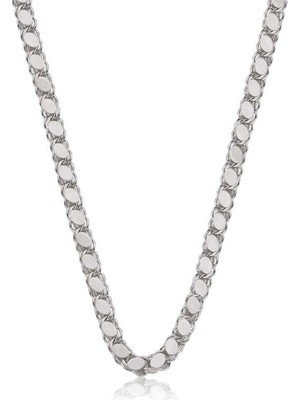 925 Ayar Gümüş Pullu Arpa Zincir