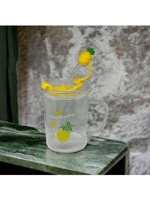Ananas Tasarımlı Kupa Bardak
