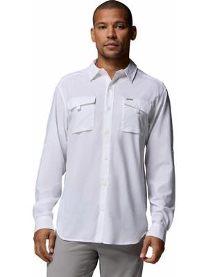 Columbia Silver Ridge Utility II Erkek Uzun Kollu Gömlek Beyaz Renk M Beden Outdoor Kullanım İçin