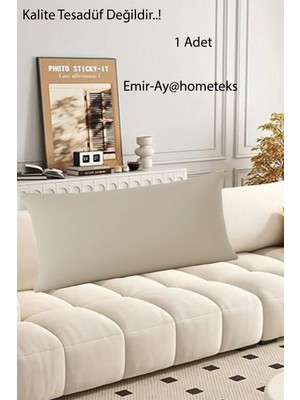 Emir-Ay@hometeks Kırlent Kılıfı ,yastık Kılıfı, Büyük Boy Sırt Minderi Kırlent Kılıfı ( Leke Tutmayan Silinebilir Kadife )