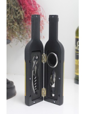 Ttt Şişe Tirbuşon Seti Küçük Boy Siyah Renk