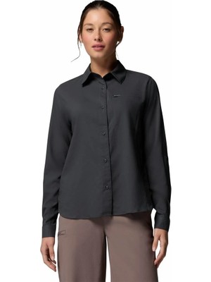 Columbia Silver Ridge Utility II Kadın Uzun Kollu Gömlek Siyah Renk Özellikli XS Beden