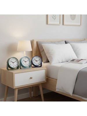 Ttt Renkli Yuvarlak Masa Çalar Saati