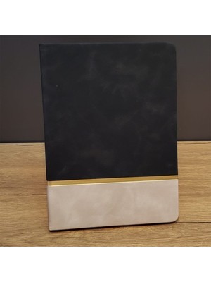 Siyah Çizgili Deri Defter