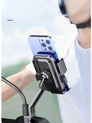 Ttt 360° Dikiz Aynası Bisiklet Motosiklet Telefon Tutucu