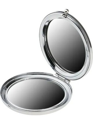 Promosyon Yuvarlak Cep Aynası Gümüş Renk