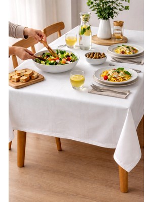 Zeyno Home Tekstil Premium Leke Tutmayan, Kolay Temizlenen Colber Dertsiz  Masa Örtüsü 160CM x 220CM