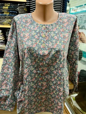 TCR Kadın Üç Düğme Desenli Mevsimlik Penye Buz