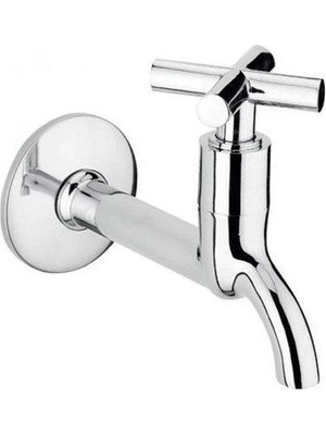 Eco Lounge 4lü Artı Aç Kapa 4 Kollu Krom Çevirveli Musluk Duvardan Tek Girişli