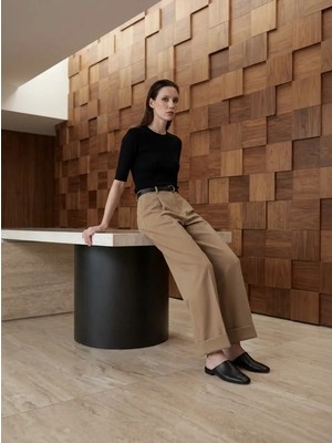 Lizay Paçası Katlı Pantolon