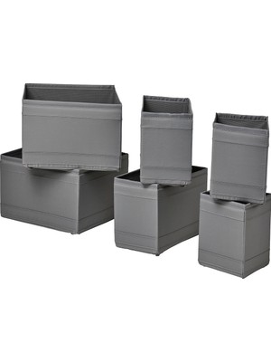IKEA Gri Pratik Kutu Seti