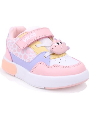 Vicco Borka 346P26Y109 Pudra Ortopedik Günlük Işıklı Kız Çocuk Spor Ayakkabı