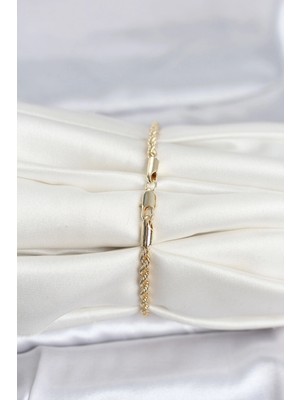 Eco Lounge cm 14K Gold Renk Burgu Model Kadın Bileklik