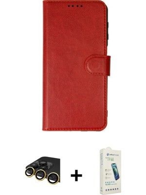 Cepte Toptan iPhone 14 Pro Siluet Işık Serisi - Şeffaf Pasifik Cam Ekran Koruyucu + Gold Raze Metal Kamera Lens