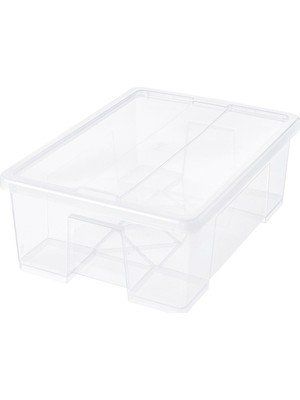 IKEA Beyaz Kullanışlı Kapaklı Kutu 79X57X18 Cm/55 Lt