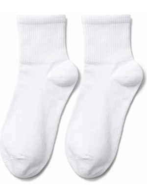 QUALITY WALKING Dikişsiz Pamuklu Yarım Tenis Çorap Günlük ve Spor Kullanıma Uygun