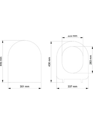 Eco Lounge Gala Slim Model Yavaş Kapanan Amortisörlü Klozet Kapağı Ultra Ince Tasarım