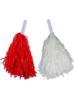 Eco Lounge Kırmızı Beyaz Gösteri Ponponu