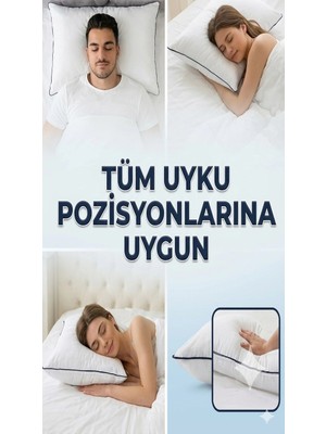 Eco Lounge Nano Jel Lüks Yastık 2'li Set 50X70CM 1200GR Pamuklu Kumaş