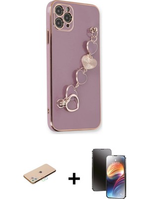 Cepte Toptan iPhone 11 Pro Nova Işık Prime - Siyah 3D Antistatik Mat Seramik Nano Ekran Koruyucu + Mavi Renkli Kamera Lens Koruma Cam