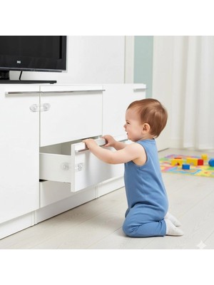 2'li Mini Çok Amaçlı Kilit- Çocuk Güvenlik Gereçkerli Çekmece,dolap,kapak Kilidi