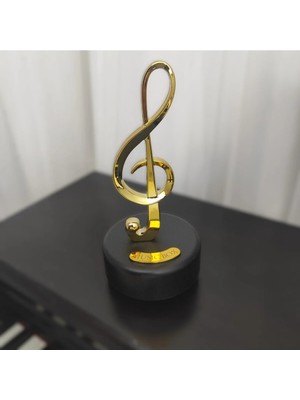 Ada Çanta Kırtasiye Sol Anahtarı Şeklinde 20CM Kurmalı Müzik Kutusu AD41567