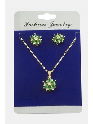 Ronanna Kartanesi Zirkon Taşlı Set Kolye