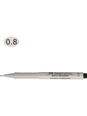 Kitabevimden Faber-Castell Çizim Kalemi Ecco Pigment 0.8 mm Siyah 16 68 99--10 Lu