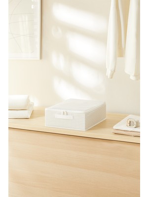 Home Wave Gri Pötikare Destekli Kutu Hurç 31 x 38 x 12 cm