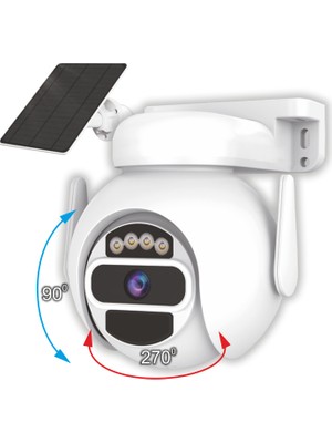 Cata Ct 4053 Solar Sim Kartlı Dış Mekan Akıllı Kamera