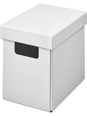 IKEA Beyaz Şık Kapaklı Kutu 18X25X16 cm
