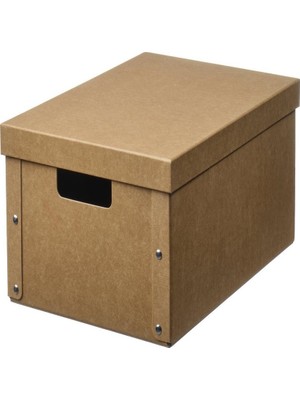IKEA Beyaz Şık Kapaklı Kutu 25X35X16 cm