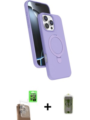 Cepte Toptan iPhone 16 Pro Max Iz Işık Koleksiyonu - Siyah Joko Magic 5d Hayalet Cam + Çöl Titanyum Raze Metal Kamera Lens