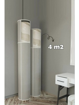 Eco Lounge 6’lı Hava Geçiren Kapasiteli, Toz ve Nem Koruyucu Pvc Pencereli Halı Kılıfı Hurcu – 4 M²