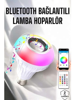 Eco Lounge Lamba LED Hoparlör Dayanıklı ve Uzun Ömürlü Bluetooth Hoparlör