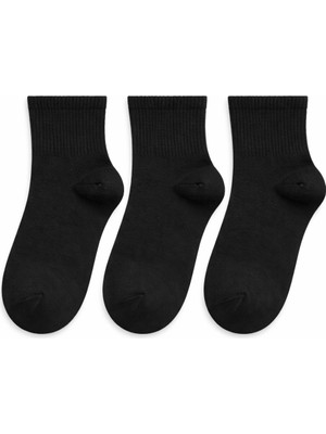 QUALITY WALKING 3'lü Kadın Bambu Çorap Dikişsiz Yumuşak Nefes Alabilen Günlük Konfor Çorap
