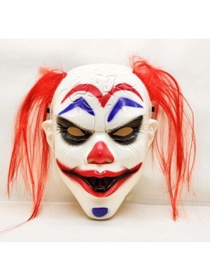 Eco Lounge Kızıl Saçlı Joker Palyaço Maskesi