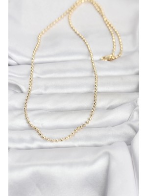 Eco Lounge cm 14K Gold Renk Top Zincirli Model 60 cm Kadın Kolye