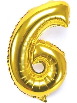 Eco Lounge Altın Sarısı Folyo Rakam Balon 1 Metre