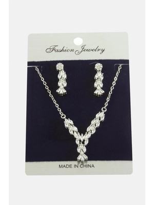 Ronanna Oval Zirkon Taşlı Set Kolye