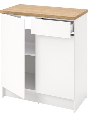 IKEA Beyaz Modern Mutfak Dolabı 120 cm