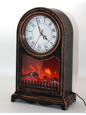 Ttt LED Işıklı Saatli Şömine - Model 2